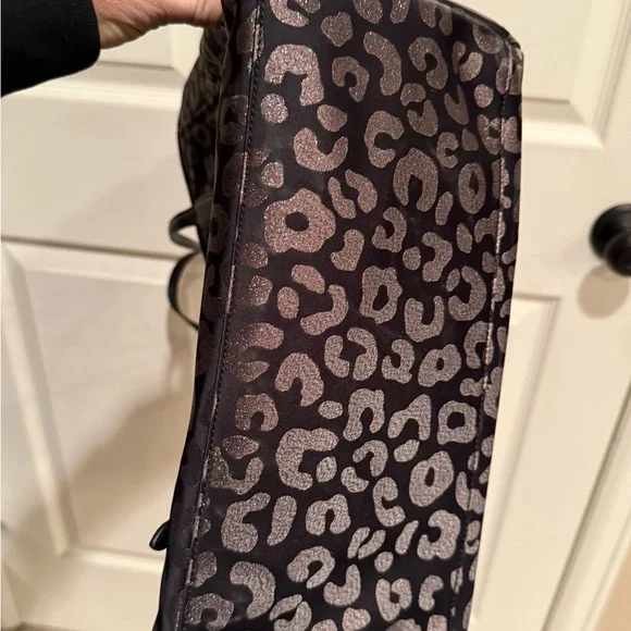 Coach Black and Gray Animal Print Tote - Picture 3 of 4